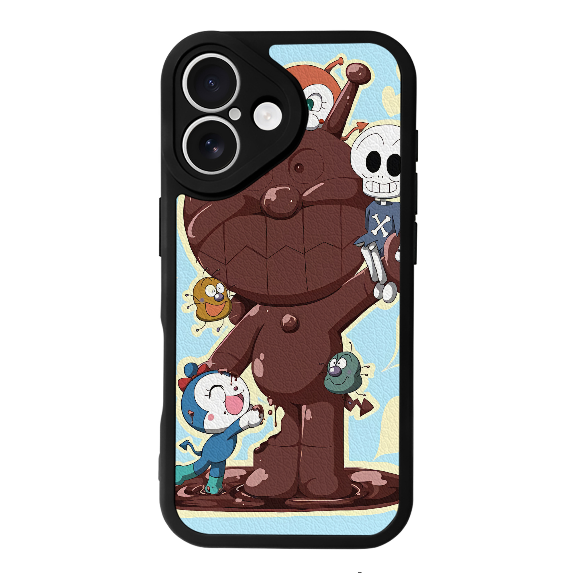 （画像用） アンパンマン Anpanman 【iPhone 16シリーズ対応】シリコンスマホケース（レザー調） 材質：シリコン